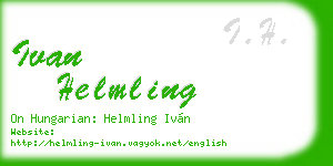 ivan helmling business card